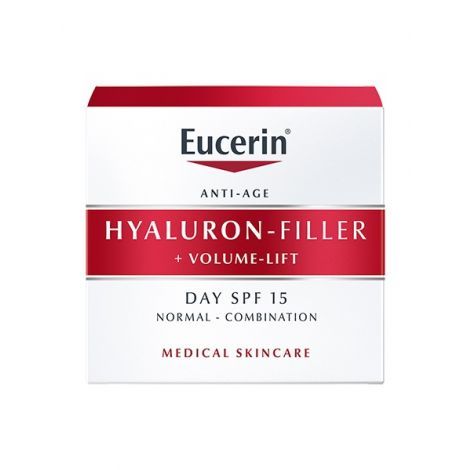 Eucerin Hyaluron-Filler Volume-lift крем дневной spf 15, крем для лица, для нормальной и комбинированной кожи, 50 мл, 1 шт.