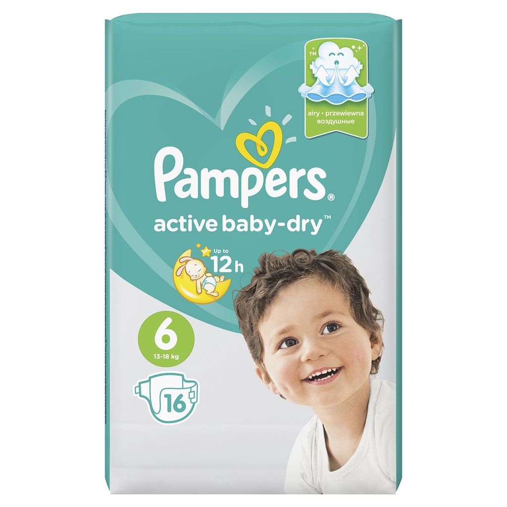 фото упаковки Pampers Active baby-dry Подгузники детские