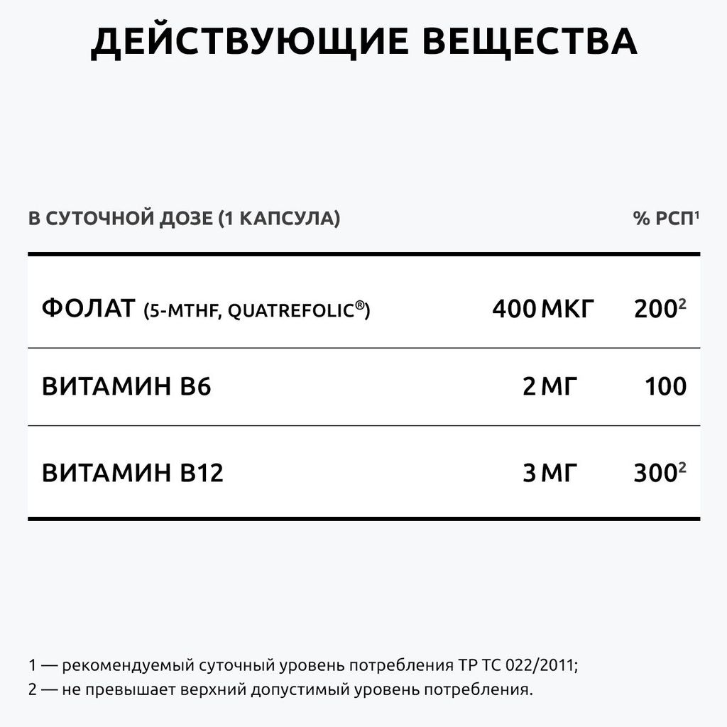 Ultrabalance Метилфолат Премиум, капсулы, 90 шт.