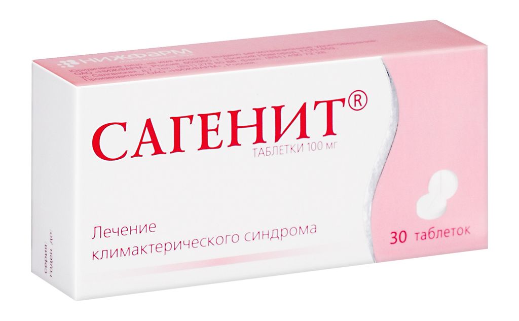 Сагенит, 100 мг, таблетки, 30 шт.