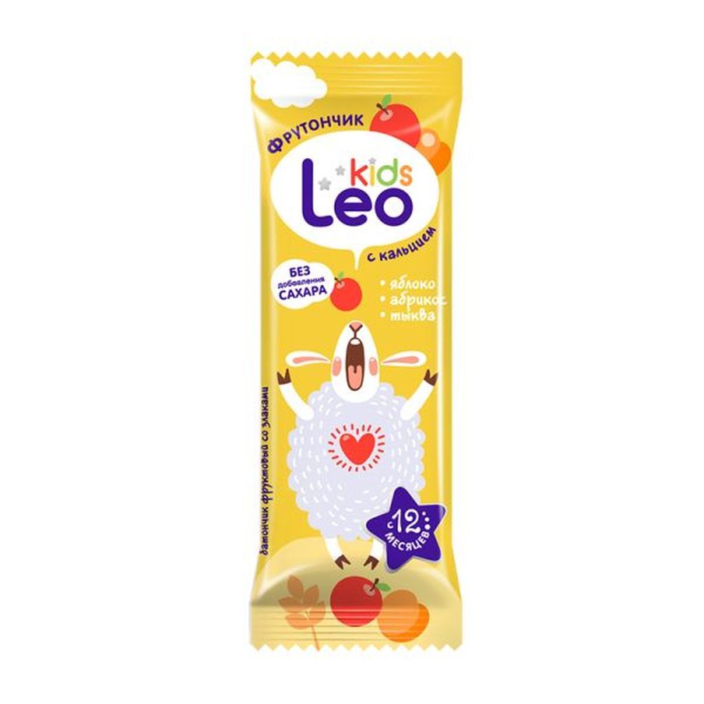 фото упаковки Леовит Leo Kids Фрутончик батончик фруктовый со злаками