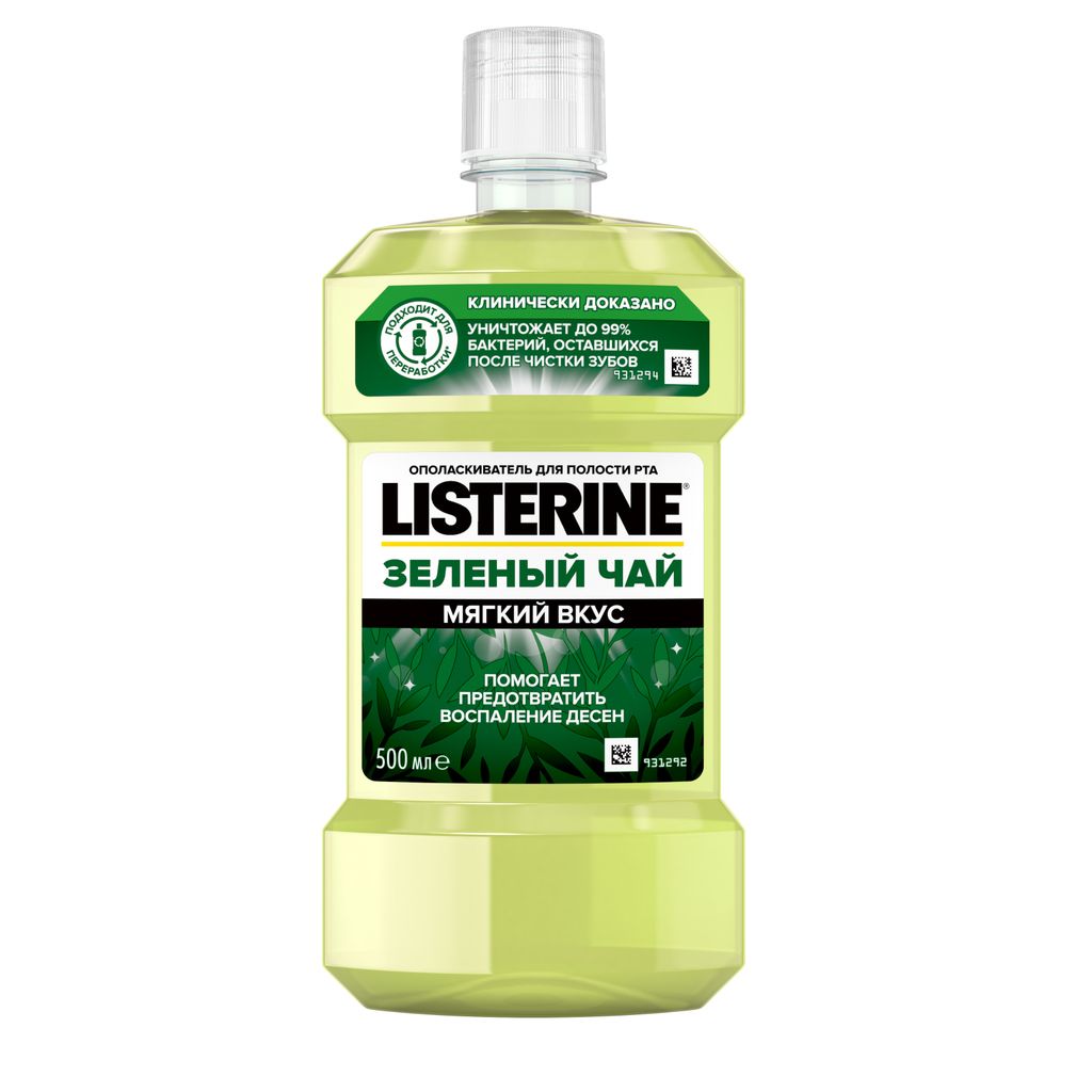 фото упаковки Listerine Ополаскиватель для полости рта Зеленый чай