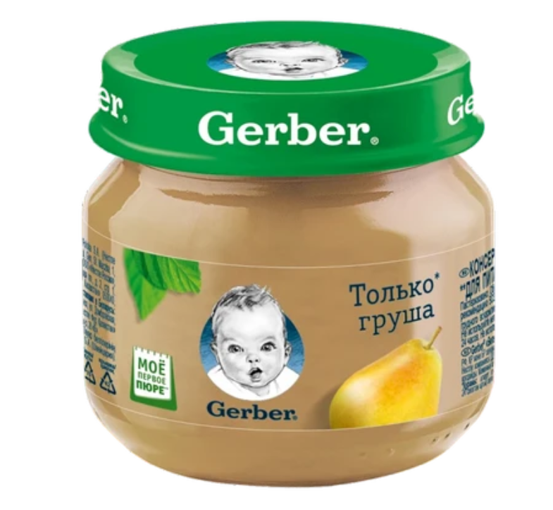 фото упаковки Gerber Пюре груши Вильямс