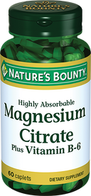 Natures Bounty Цитрат Магния с витамином В6, таблетки, 60 шт.