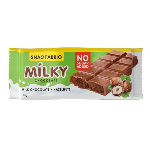 Snaq Fabriq Шоколад молочный с шоколадно-ореховой пастой, шоколад, 55 г, 1 шт.