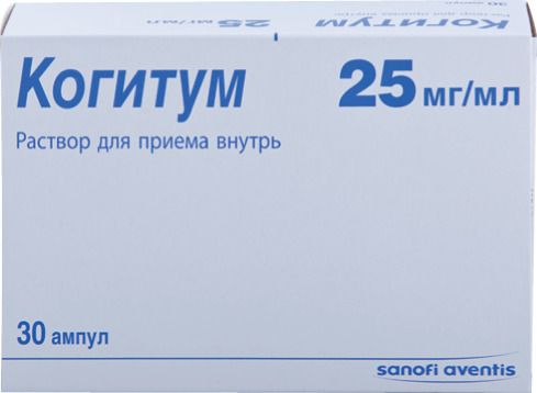 Когитум, 25 мг/мл, раствор для приема внутрь, 10 мл, 30 шт.