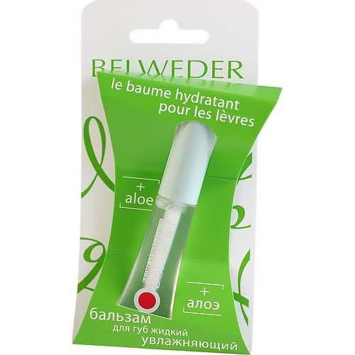 Belweder Бальзам для губ жидкий с экстрактом алоэ, увлажняющий, 7 мл, 1 шт.