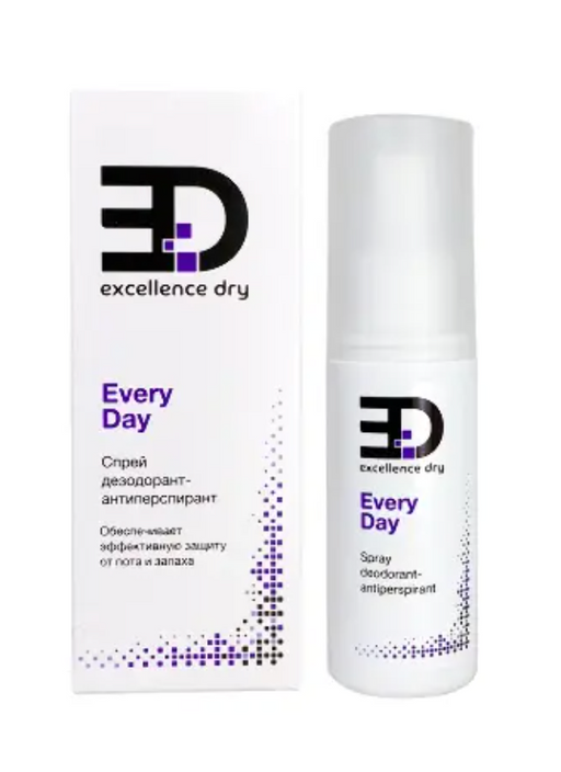 Excellence dry every day spray дезодорант-антиперспирант, 50 мл, 1 шт.