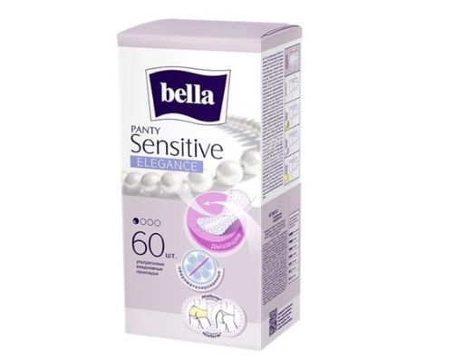 Bella Panty Sensitive Elegance Прокладки ежедневные, прокладки гигиенические, 60 шт.