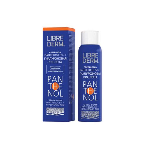Librederm Пантенол 5% с гиалуроновой кислотой, аэрозоль, 130 г, 1 шт.