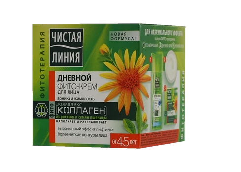 Чистая Линия Фито-крем для лица 45+, Арника и жимолость, 45 мл, 1 шт.