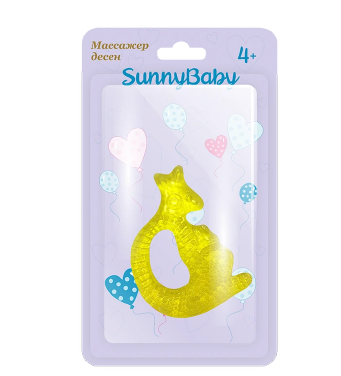 Sunnybaby Прорезыватель водонаполненный Кенгуру, 1 шт.